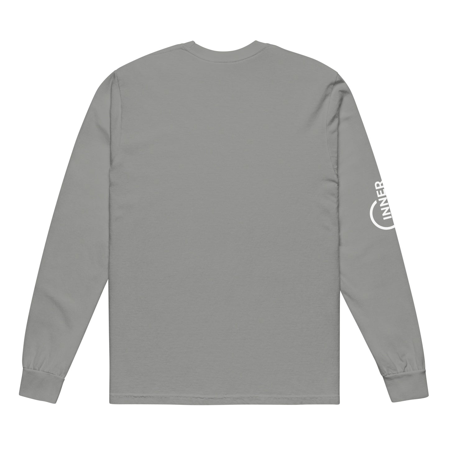 Garment-dyed heavyweight long-sleeve shirt (White Logo)