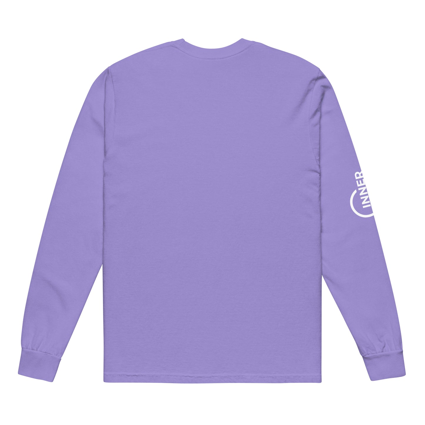 Garment-dyed heavyweight long-sleeve shirt (White Logo)