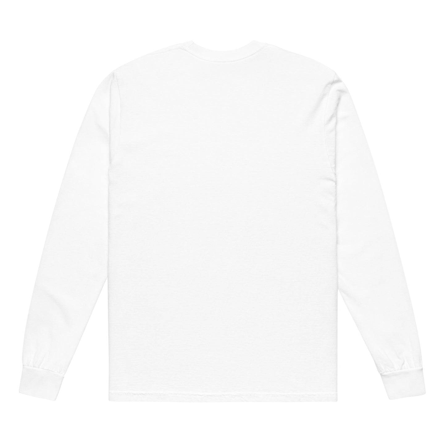 Garment-dyed heavyweight long-sleeve shirt (White Logo)